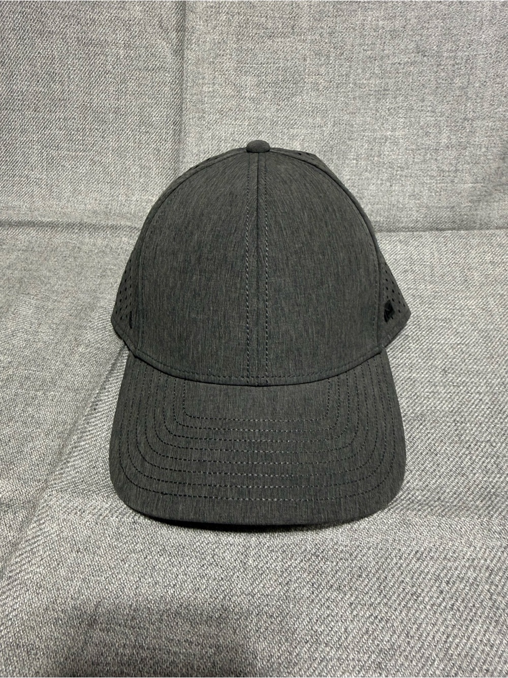 Melin A-Game Hydro Hat Gray Performance Snapback Water Resistant Cap